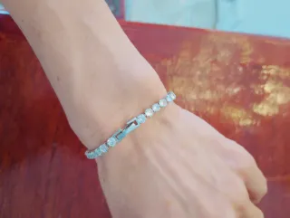 Bracciale tennis argento 925 zirconi