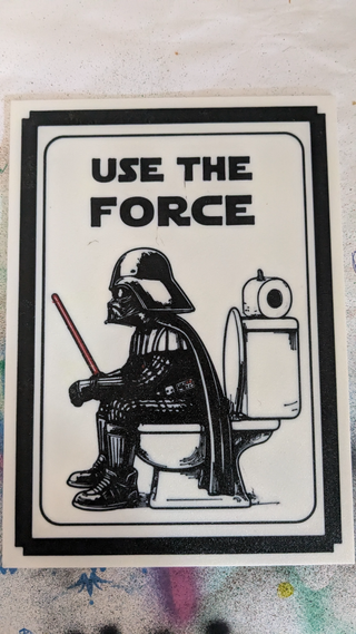 Busto Darth Vader con Calavera y Letrero