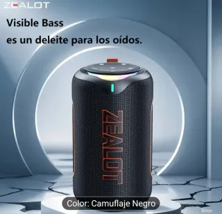 Altavoz Bluetooth Zealot MP1 RGB