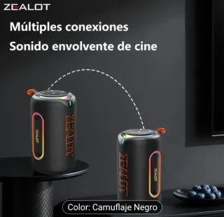 Altavoz Bluetooth Zealot MP1 RGB