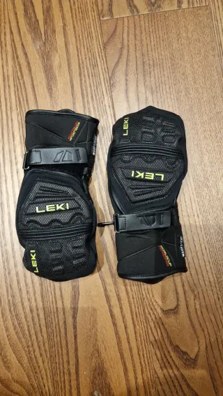 Guanti Leki Junior Race Fit Neri Gialli