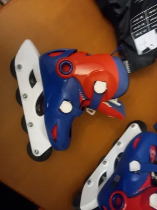 Patines Oxelo Talla 30-32 Azul/Rojo