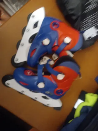 Patines Oxelo Talla 30-32 Azul/Rojo