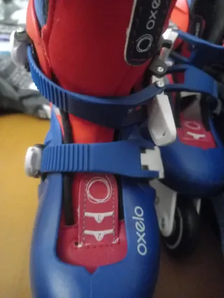 Patines Oxelo Talla 30-32 Azul/Rojo
