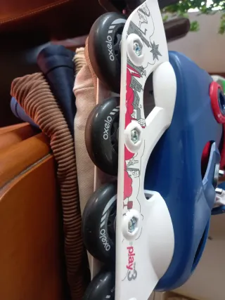 Patines Oxelo Talla 30-32 Azul/Rojo