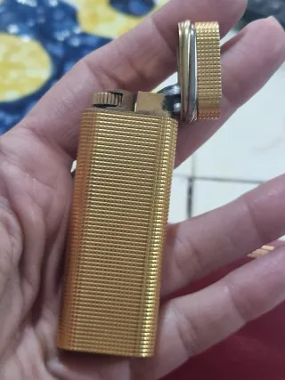 Lighter Cartier Paris Placcato Oro anello Trinity