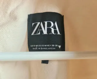 ZARA Sobrecamisa beige de entretiempo