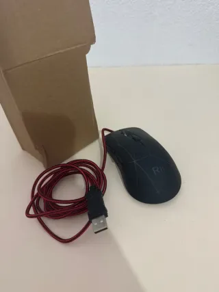 Ratón Rii USB Negro RGB