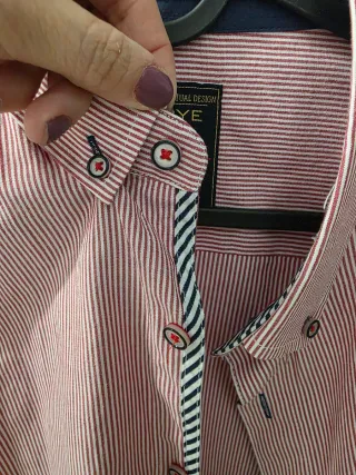 Camisa Di-Bye Rayas Rojas y Azules