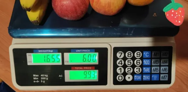 BÁSCULA COMERCIAL ATÉ 40KG NOVA