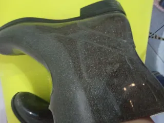 Stivaletti corti gomma pioggia glitter