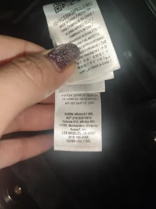 Bolso Negro Guess con Logo GG