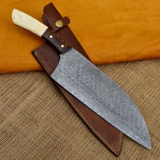 Coltello Chef Acciaio Damasco Forgiato