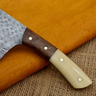 Coltello Chef Acciaio Damasco Forgiato