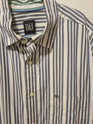 Camisa Pedro del Hierro Rayas Azul/Blanco
