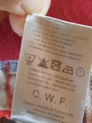 Gonna portafoglio vintage a quadri