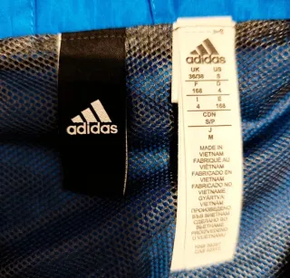 Giacca a vento Adidas Climate blu/nera Tg S