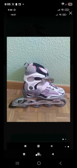 Patines en línea Fila blancos y rosas