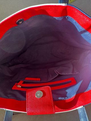 Bolso Tommy Hilfiger Rayas Azul Blanco