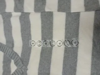 Jersey de rayas gris y blanco mujer XL