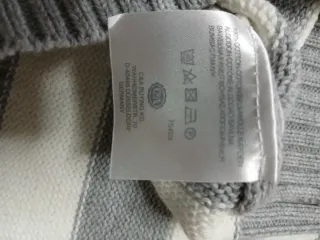 Jersey de rayas gris y blanco mujer XL