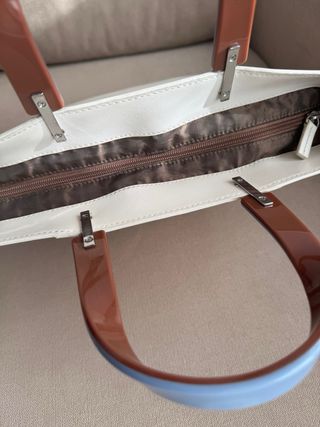 Bolso Lamarthe Paris Blanco y Azul