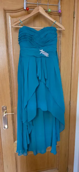 Vestido de Fiesta Talla M Turquesa
