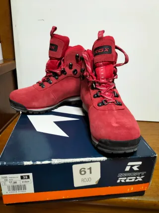 Botas de montaña ROX rojas talla 39 mujer