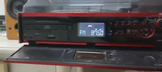 Tocadiscos Lauson Rojo USB/CARD