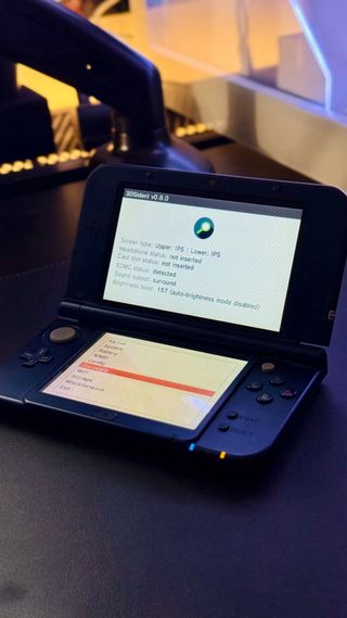 DOPPIO IPS New Nintendo 3ds XL Blu con giochi