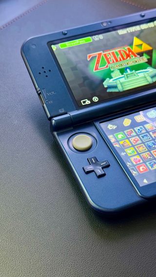 DOPPIO IPS New Nintendo 3ds XL Blu con giochi