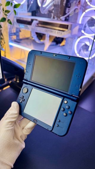 DOPPIO IPS New Nintendo 3ds XL Blu con giochi