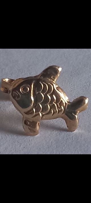 Spilla Pesce Oro Giallo