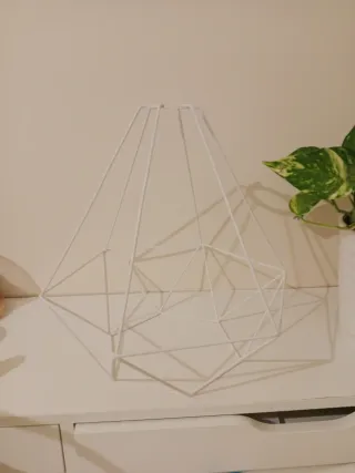 Portalámparas Geométrico Metal Blanco