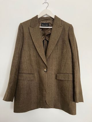 Americana Massimo Dutti Marrón