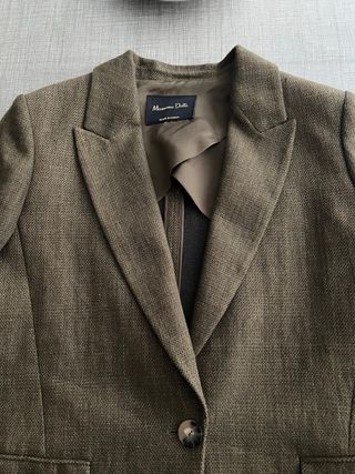 Americana Massimo Dutti Marrón