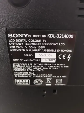 Televisor Sony Bravia 32