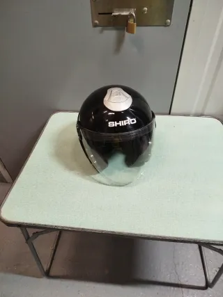 Casco Jet Shiro Talla M Negro