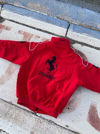 Cazadora Ferrari Roja F1 Vintage Motorsport Retro