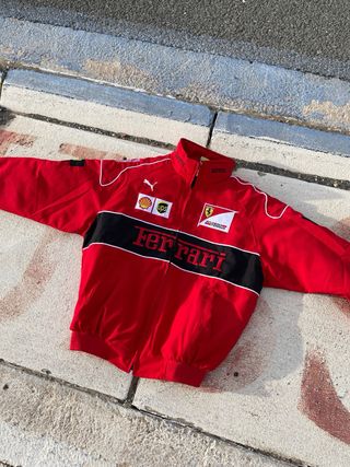 Cazadora Ferrari Roja F1 Vintage Motorsport Retro