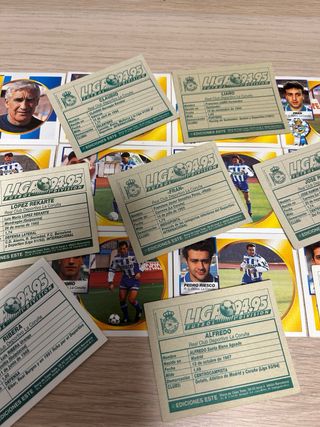 Lote 21 Cromos Deportivo Liga 94-95