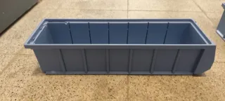 Gavetas de plástico azules