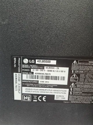TV LG 42LB5500 Negro
