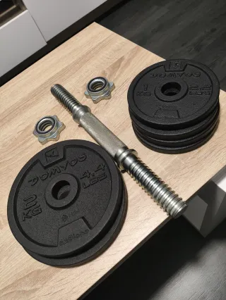 Mancuernas en maletín