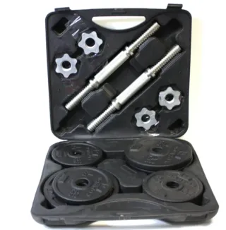 Mancuernas en maletín