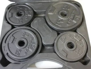 Mancuernas en maletín