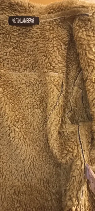 Cazadora vaquera negra con borreguito