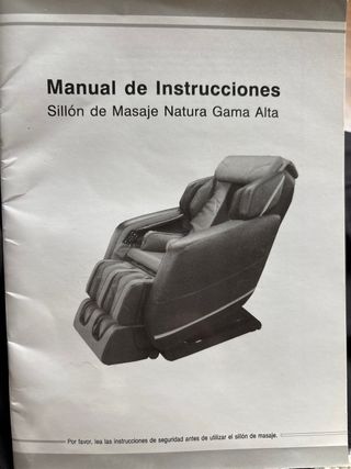 Sillón Masajeador de lujo Negro Cuero 80x140x120