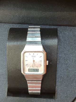 Reloj Seiko E029-5010 Vintage Analógico/Digital