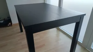 Mesa de comedor extensible de madera